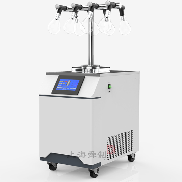 真空冷凍干燥機FD-12QT-80（T型架茄形瓶捕水型，冷阱溫度-80℃）